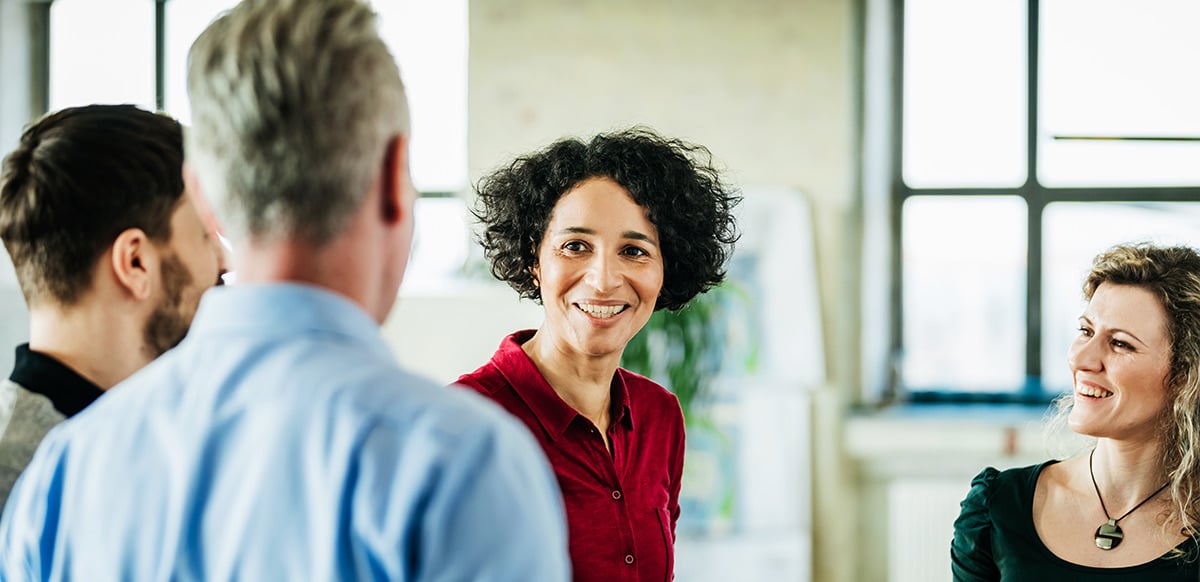 Employees Talking In The Office