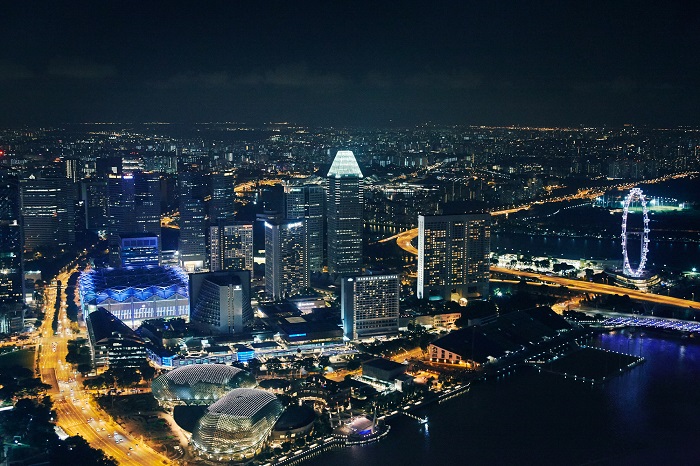 Picture of Singapore skyline.