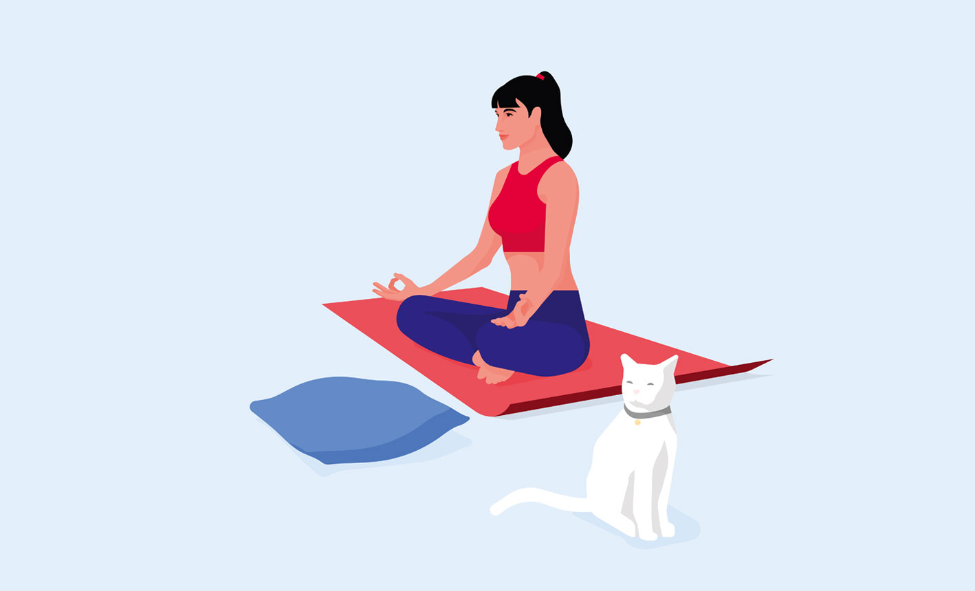 Woman doing yoga