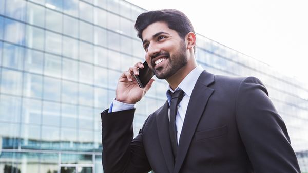 Man on phone