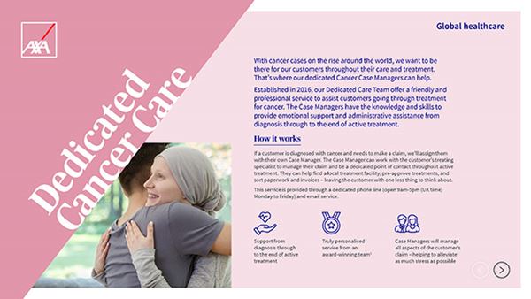 Dedicated cancer care guide cover