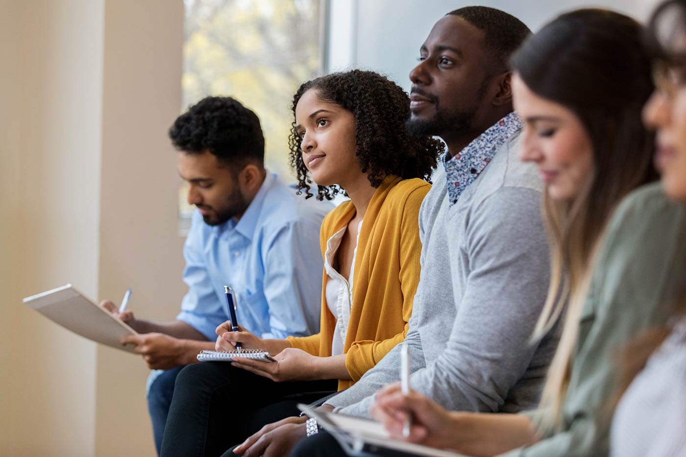 Employees in meeting
