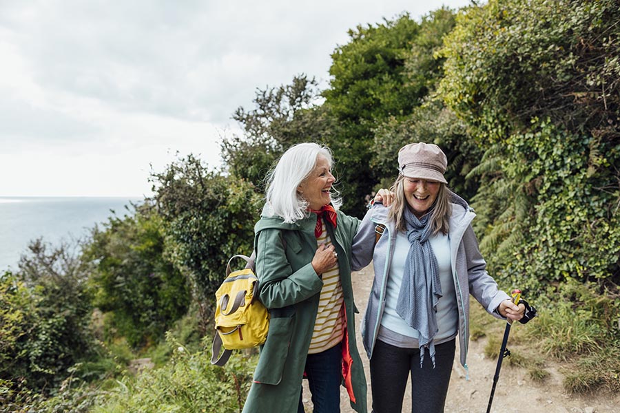 Two women out walking