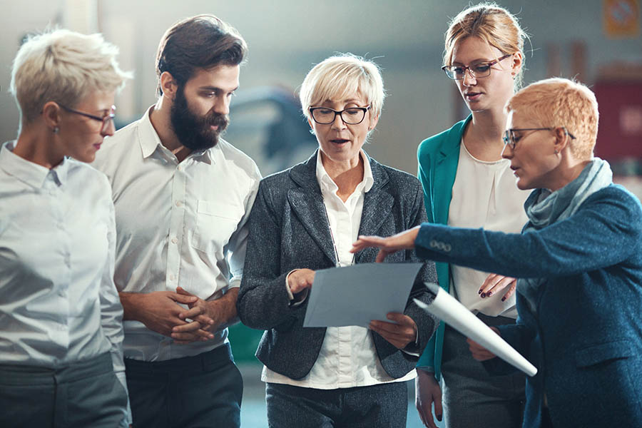 work colleagues in a meeting