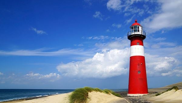 Lighthouse on beach