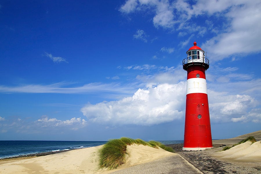 Lighthouse on beach