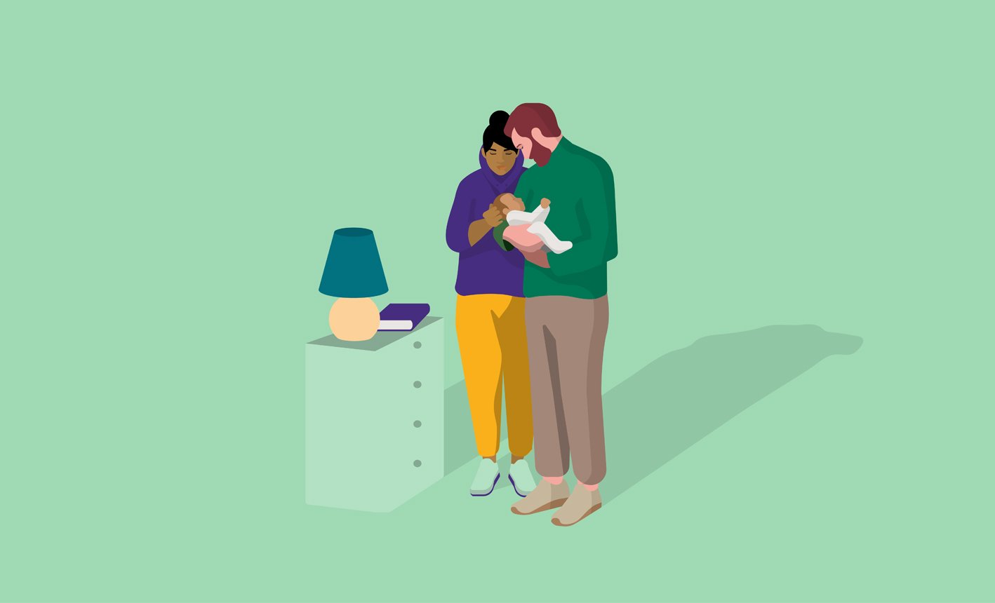 Parents with baby