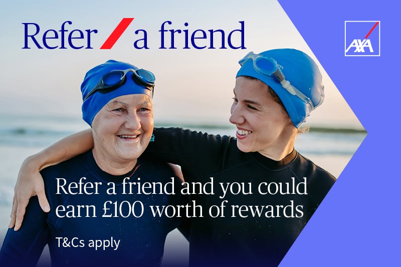 Refer a friend and you could earn £100 worth of rewards.