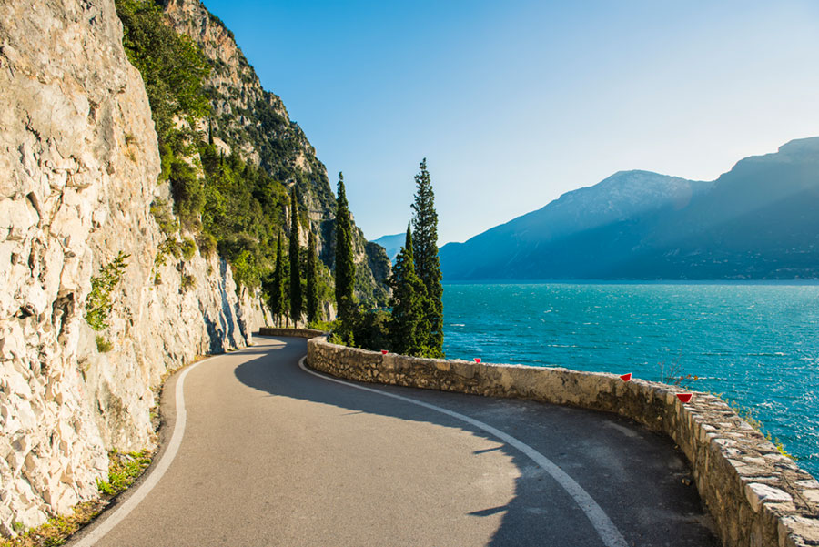 coastal road along the French Riviera