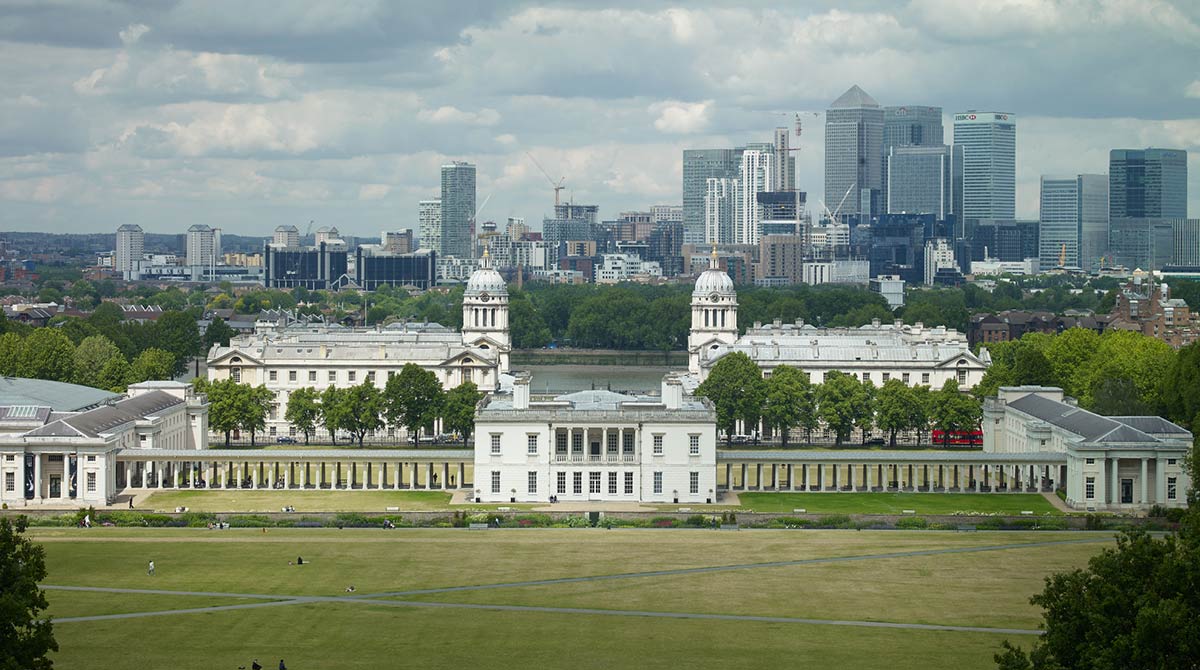 View of London city skyline